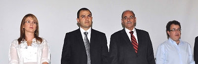 Lina Barrera, Wilson González, Horacio Serpa y Mauricio Santa Maria Salamanca 