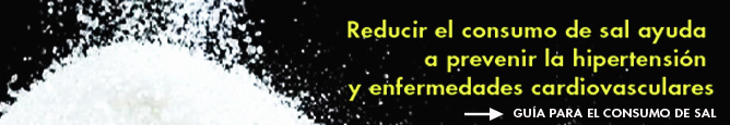 Guía para el consumo de sal